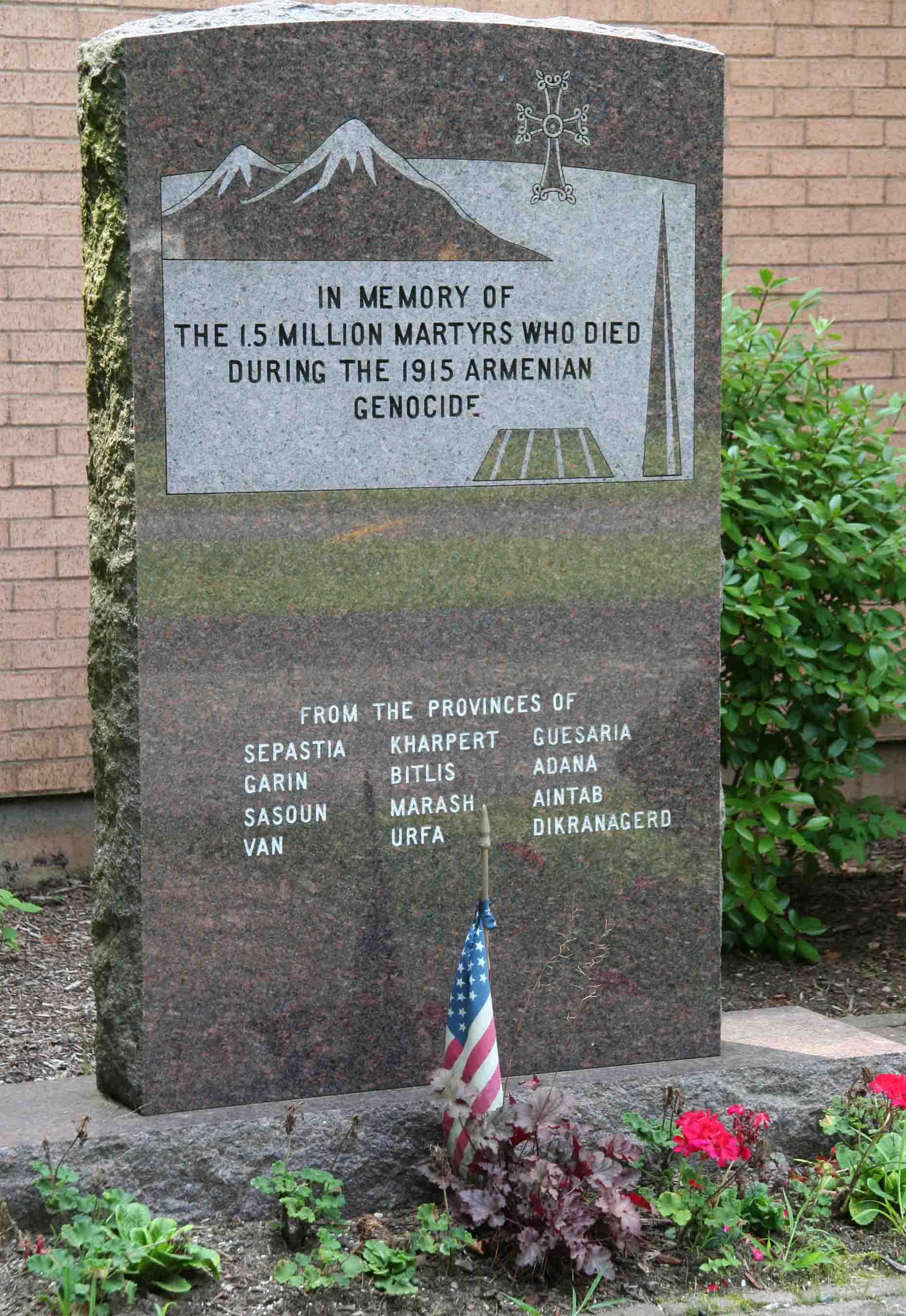 Armenian Genocide Memorial St. Mark Armenian Church on Wilbraham Road, Springfield, MA 